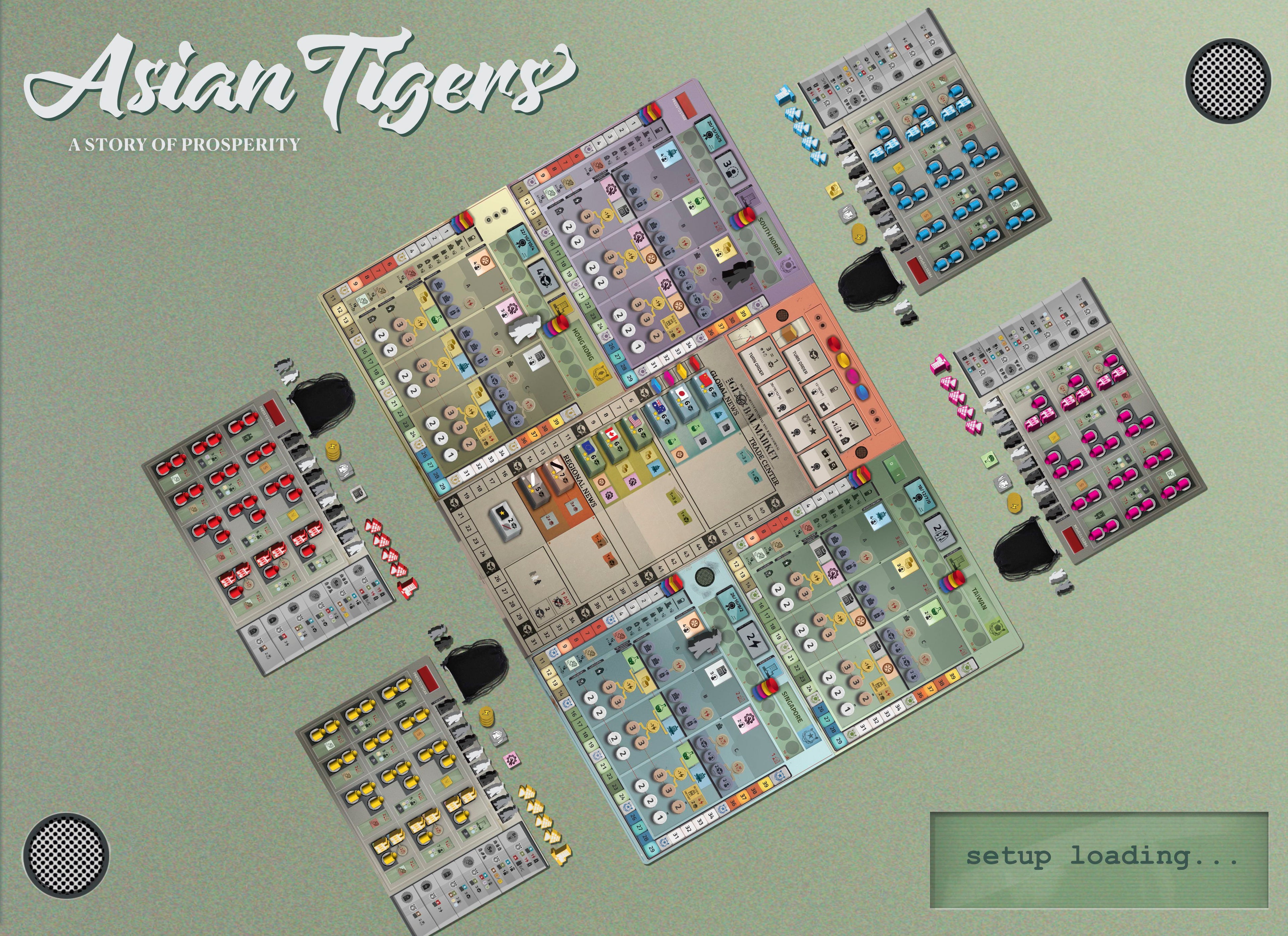Asian Tigers Engelstalig - bordspel