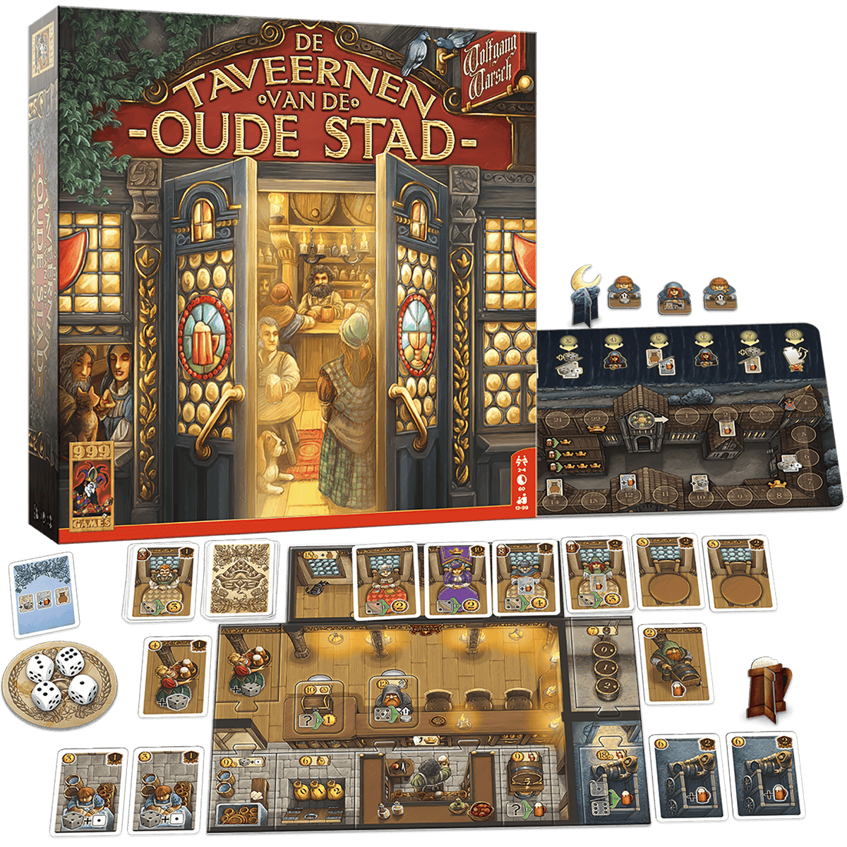 De Taveernen van de Oude Stad – Bordspel | 2-4 spelers | Vanaf 12 jaar