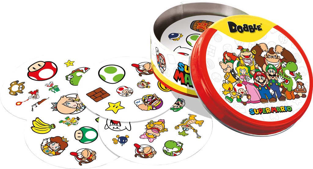 Dobble Mario – Familiespel -  Vind als eerste het juiste Super Mario-symbool! | Vanaf 6 jaar