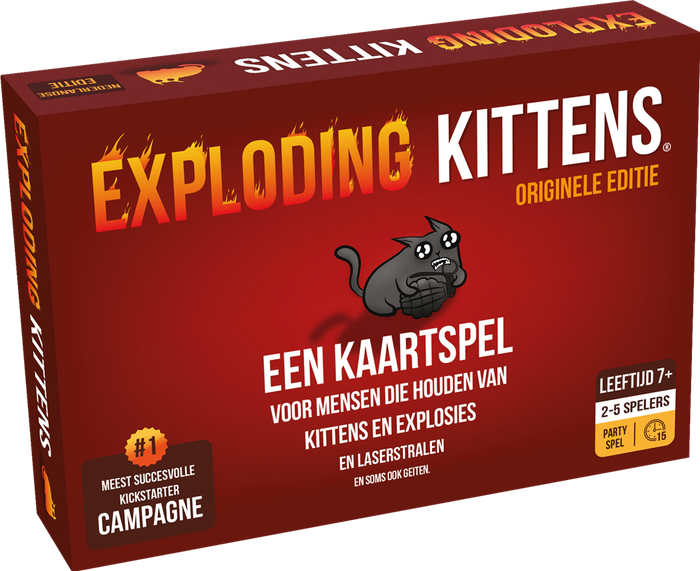 Exploding Kittens – Familiespel - Het hilarische kaartspel met katten en explosies | Vanaf 7 jaar