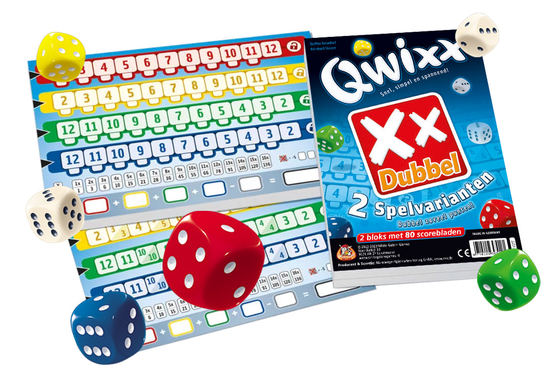 Qwixx Dubbel – Dubbel zoveel mogelijkheden in het populaire dobbelspel | Vanaf 8 jaar