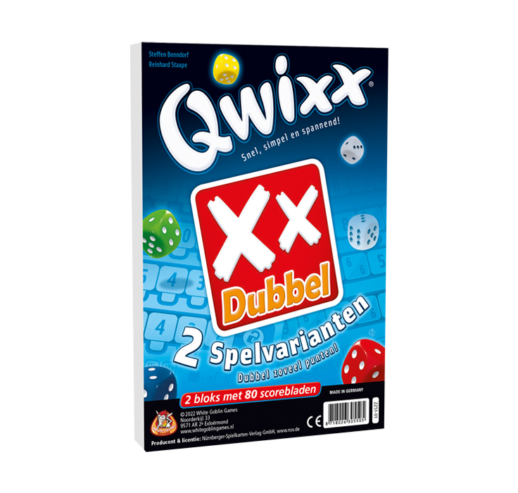 Qwixx Dubbel – Dubbel zoveel mogelijkheden in het populaire dobbelspel | Vanaf 8 jaar
