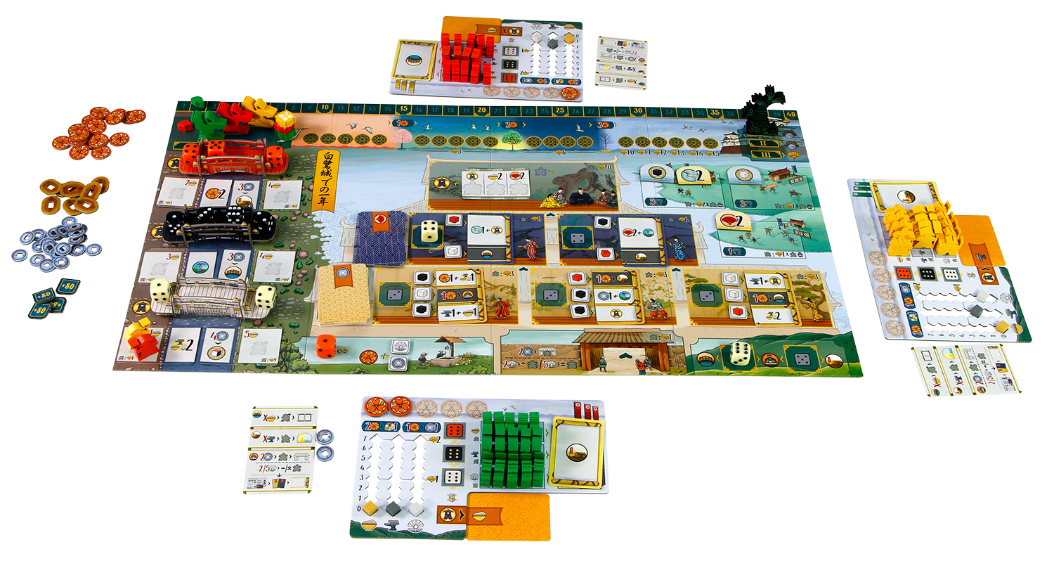 Het Witte Kasteel van Himeji - bordspel