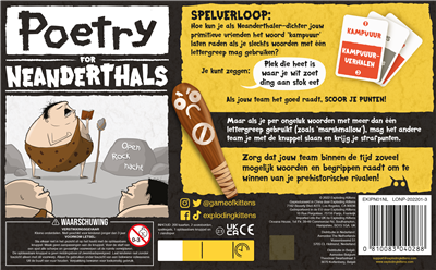 Poetry for Neanderthals – Partyspel - Leg woorden uit als een Neanderthaler! | Vanaf 7 jaar