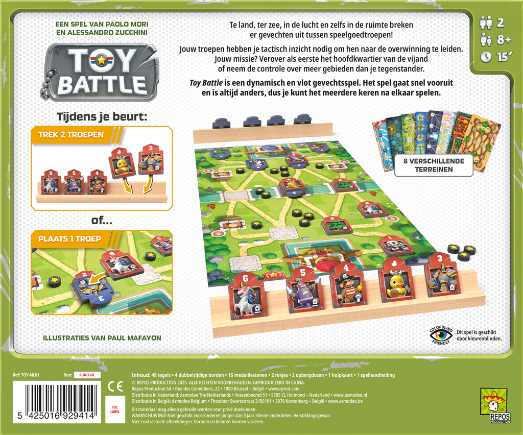 Toy Battle – Bordspel - Tactische strijd tussen speelgoedtroepen | Vanaf 8 jaar